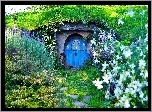 Domek, Hobbita, Ogródek, Rozmycie
