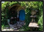 Domek, Hobbita, Roślinność, Światło, Cienie