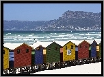 Domki, Plażowe, Plaża, Muizenberg