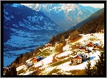 Domy, Góry, Lasy, Tyrol, Austria