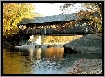 Drewniany Most, rzeczka, Jesień