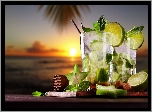 Drinki, Mojito, Zachód Słońca