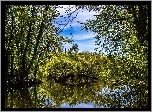 Jezioro, Drzewa, Odbicie