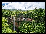 Mauritius, Chamarel, Parku Narodowym Chamarel, Skały, Wodospad Chamarel, Drzewa
