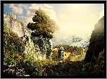 Fantasy, Góry, Ukryte, Budowle