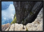 Fiord Lysefjorden, Klif Preikestolen, Norwegia