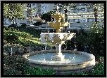 Park, Fontanna, Apartamentowiec, Villa, Riva, Jacksonville, Floryda