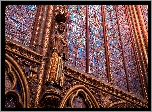 Figura, Wnętrze, Kościół, Kaplica Sainte Chapelle, Wyspa Cite, Paryż, Francja