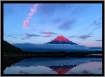 Fudżi, Jezioro, Mgła, Japonia