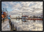 Gdańsk, Nabrzeże, Rzeka, Motława, Budynki, HDR