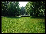 Polska, Gdańsk, Park Jelitkowski, Trawnik, Drzewa, Zieleń