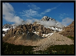 Kanada, Prowincja Alberta, Park Narodowy Banff, Góry, Lodowiec Crowfoot Glacier