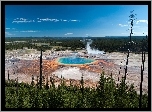 Stany Zjednoczone, Park Narodowy Yellowstone, Grand Prismatic Spring, Gorące żródła, Jezioro
