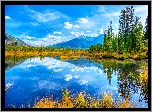 Góry, Jezioro, Las, Banff, kanada