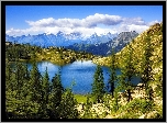 Góry, Jezioro, Bianco, Szwajcaria