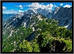 Góry, Las, Błękitne, Niebo