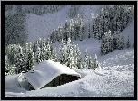Góry, Lasy, Domek, Zima