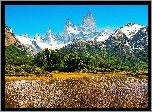 Góry, Jezioro, Drzewa, Argentyna