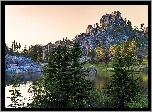 Jezioro, Góry, Drzewa