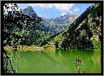 Góry, Lasy, Jezioro, Schwrzensee