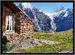 Góry, Alpy, Kamienny, Dom