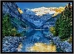 Góry, Jezioro, Las, Kamienie