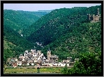 Góry, Dolina, Urokliwe, Miasteczko, Zamek