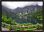 Góry, Tatry, Jezioro, Ogrodzenie, Polska