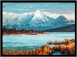 Paintography, Góry, Jezioro