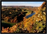 Góry, Lasy, Rzeka, Jesień