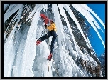 Góry, Zima, Alpinizm, Sople, Lodu