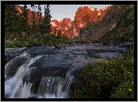 Góry Skaliste, Rzeka, Drzewa, Teren Indian Peaks Wilderness, Park Narodowy Gór Skalistych, Kolorado, Stany Zjednoczone