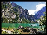 Góry, Jezioro, Włochy, Braies