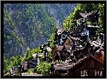 Hallstatt, Austria, Domy, Góry, Stok