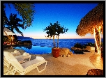 Hotel, Morze, Basen, Palmy