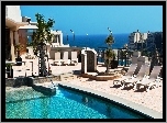 Hotel, Basen, Morze, Malta
