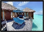 Hotel, Taras, Ocean, Malediwy