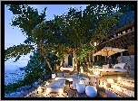 Hotel, Wybrzeże, Palmy, Morze