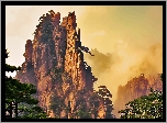 Góra, Huangshan, Mgła