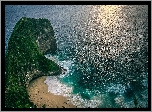 Klif, Skały, Plaża Kelingking Beach, Morze, Nusa Penida, Indonezja