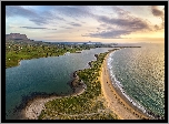 Irlandia, Hrabstwo Sligo, Grange, Morze, Wybrzeże, Plaża Streedagh Beach