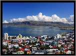 Islandia, Reykjavik, Miasto, Morze