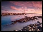 Islandia, Latarnia morska, Wybrzeże, Skały
