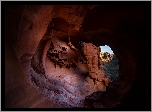 Jaskinia, Fire Cave, Skały, Overton Township, Nevada, Stany Zjednoczone