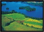 Jezioro, Lasy, Łąki, Mazury