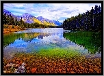 Kanada, Park Narodowy, Banff, Jezioro, Lasy, Góry