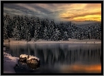 Jezioro, Chmury