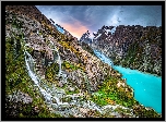 Chile, Patagonia, Góry, Jezioro, Park Narodowy Kawesqar