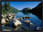 Jezioro, Kamienie, Lasy, Wzgórza