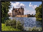 Francja, Burgundia, Sully Sur Loire, Zamek, Most, Jezioro, Park Jezioro